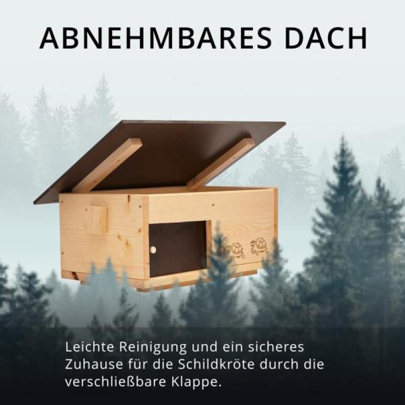 Woid Herz Premium Schildkrötenhaus (SH3) lasiert